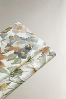 DRAP DE DESSUS SATIN IMPRIMÉ FLEUR