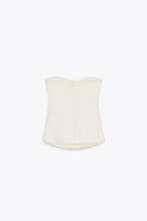 TOP BUSTIER DÉCOLLETÉ EN CŒUR