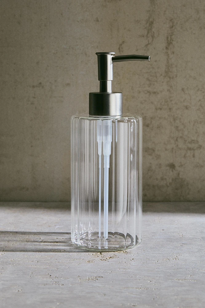 BOROSILICATE GLASS SOAP DISPENSER