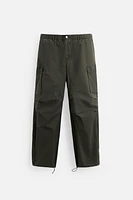 PANTALON CARGO TECHNIQUE DÉLAVÉ