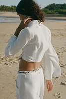 RUSTIC BUCKLE TOP