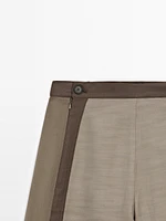 Pantalon straight avec fermeture