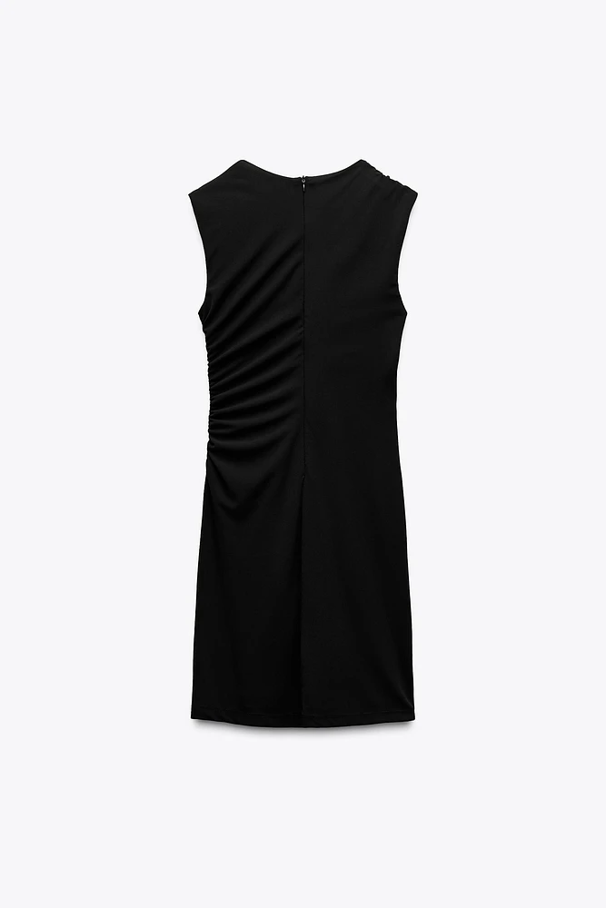 ROBE COURTE DRAPÉE
