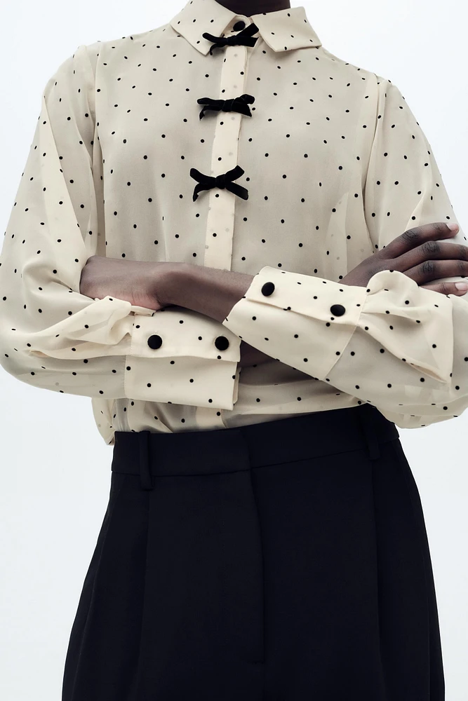 POLKA DOT BOWS SHIRT