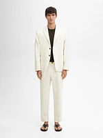 Veste de costume en coton mélangé