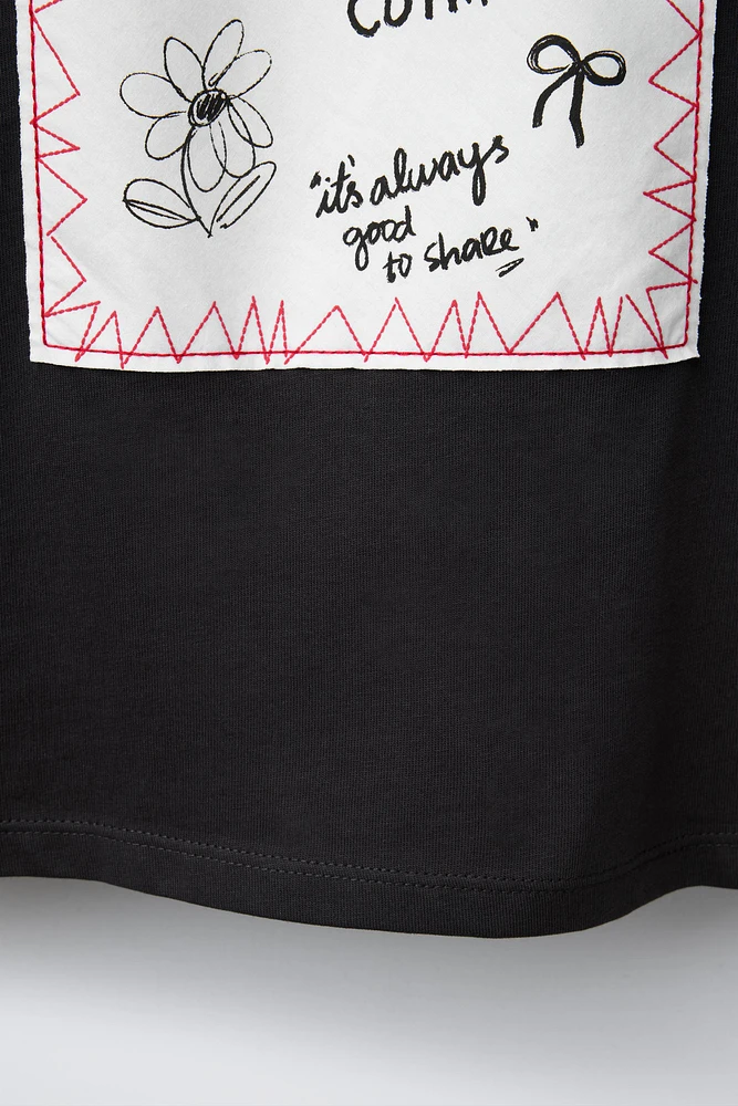 TEXT PATCHES T-SHIRT
