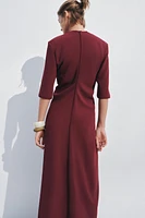 ZW COLLECTION GATHERED MIDI DRESS