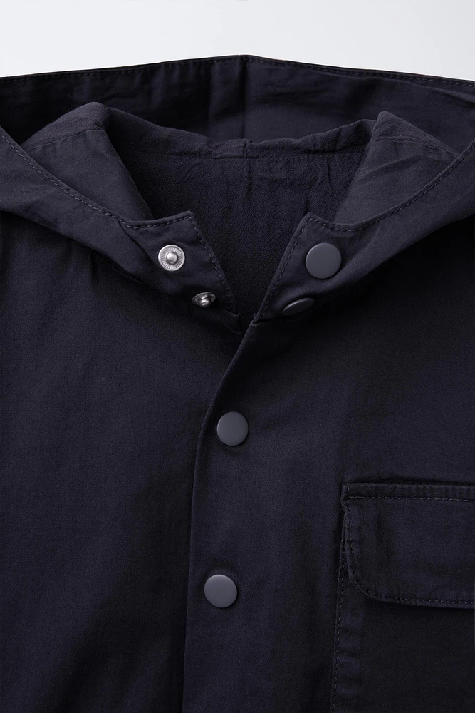 BLOUSON À CAPUCHE AVEC LOGO
