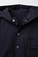 BLOUSON À CAPUCHE AVEC LOGO