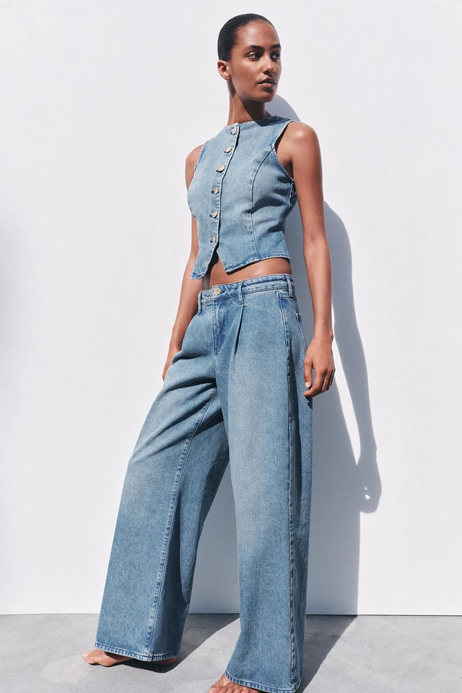 HIGH RISE Z1975 DARTED WIDE LEG JEANS