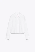 CHEMISE COURTE EN POPELINE