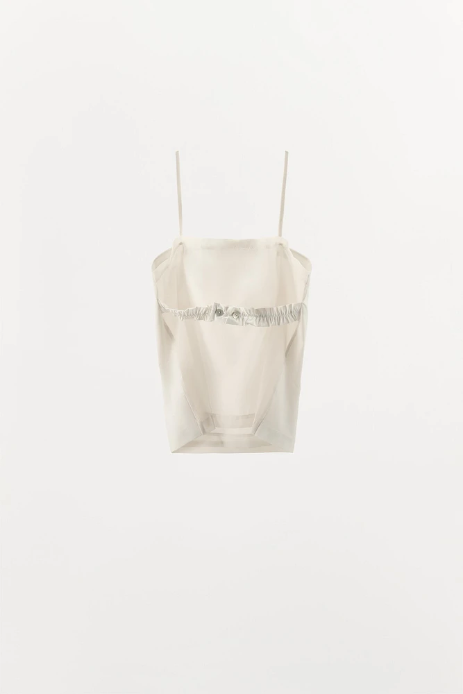 ORGANZA COMBINATION TOP