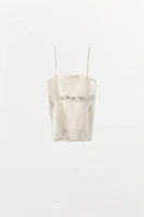 ORGANZA COMBINATION TOP