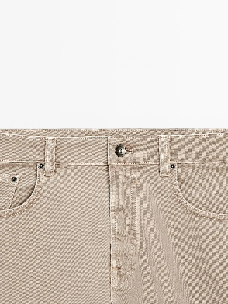 Faux jean relaxed fit