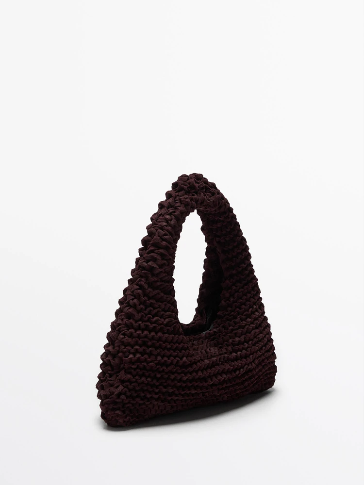Mini split suede crochet bag - Limited Edition