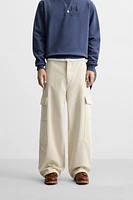 WIDE FIT CARGO PANTS