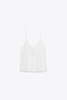 LACE CHIFFON TOP