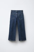 JEAN WIDE LEG NERVURÉ