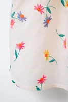 TOP FLEURS BRODÉES