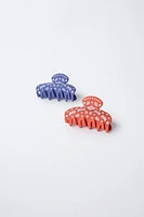 PACK OF TWO PAISLEY PRINT CLIPS