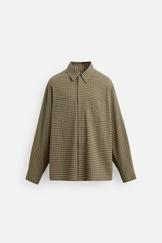 CHEMISE SEERSUCKER À CARREAUX