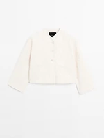 100% cotton floral fabric jacket