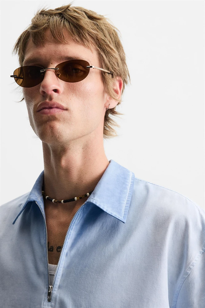 RELAXED FIT WASHED POLO SHIRT