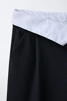 PANTALON AVEC TAILLE À REVERS