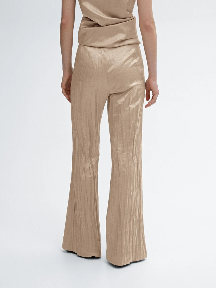 Pantalon flare fluide