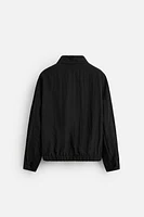 WRINKLE EFFECT FLOWY JACKET