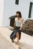 STRIPED KNIT TOP