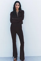 CREPE ZIPPER JACKET
