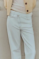 Z.09 STRAIGHT ANKLE HIGH WAIST CROSSOVER JEANS