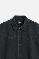 CHEMISE EN DENIM WESTERN