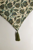 HOUSSE DE COUSSIN FLEUR ET POMPON