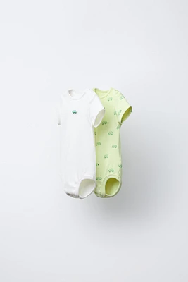 TWO-PACK PRINTED BODYSUITS