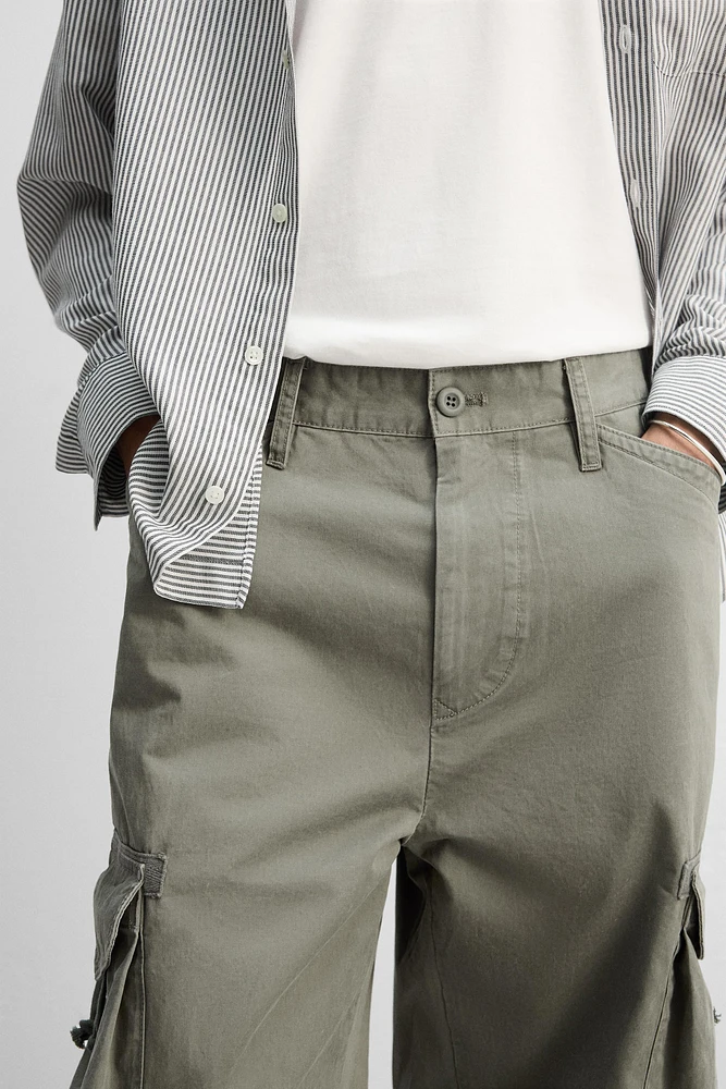 PANTALON CARGO DÉLAVÉ