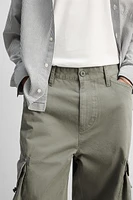 PANTALON CARGO DÉLAVÉ