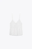LACE CHIFFON TOP