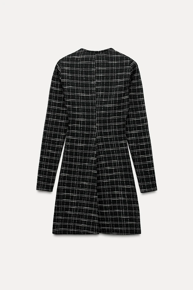 black and white check dress zara White Silk Crepe Bias Dress With Black Velvet Ribbon Bow Detail – Rodarte main image 1