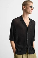 OPEN KNIT SHIRT