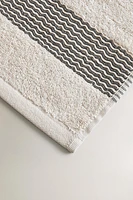 SERVIETTE DE BAIN COTON FRISE PLISSÉE