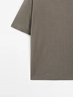 T-shirt en maille 100 % laine mérinos