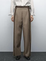 Pantalon straight avec fermeture