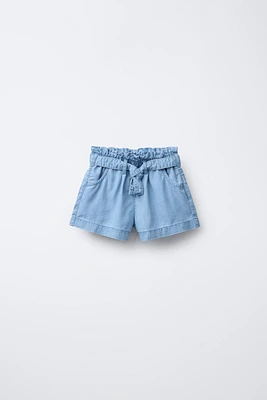 FLOWY DENIM SHORTS