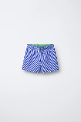 6-14 YEARS/ SEERSUCKER SWIM SHORTS