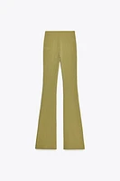 TEXTURED FLARE PANTS