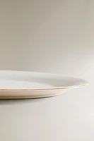 PLAT OVALE PORCELAINE BONE CHINA BORD