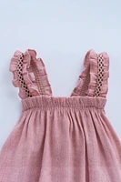 ZARA TIMELESS - ROBE À BRETELLES BRODÉE AVEC LIN