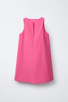 POPLIN DRESS WITH BOWS